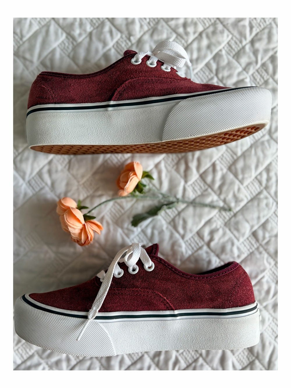 Vans Authentic Platform 2.0 Port Royale Suede Sneakers Women 6 - Picture 3 of 8